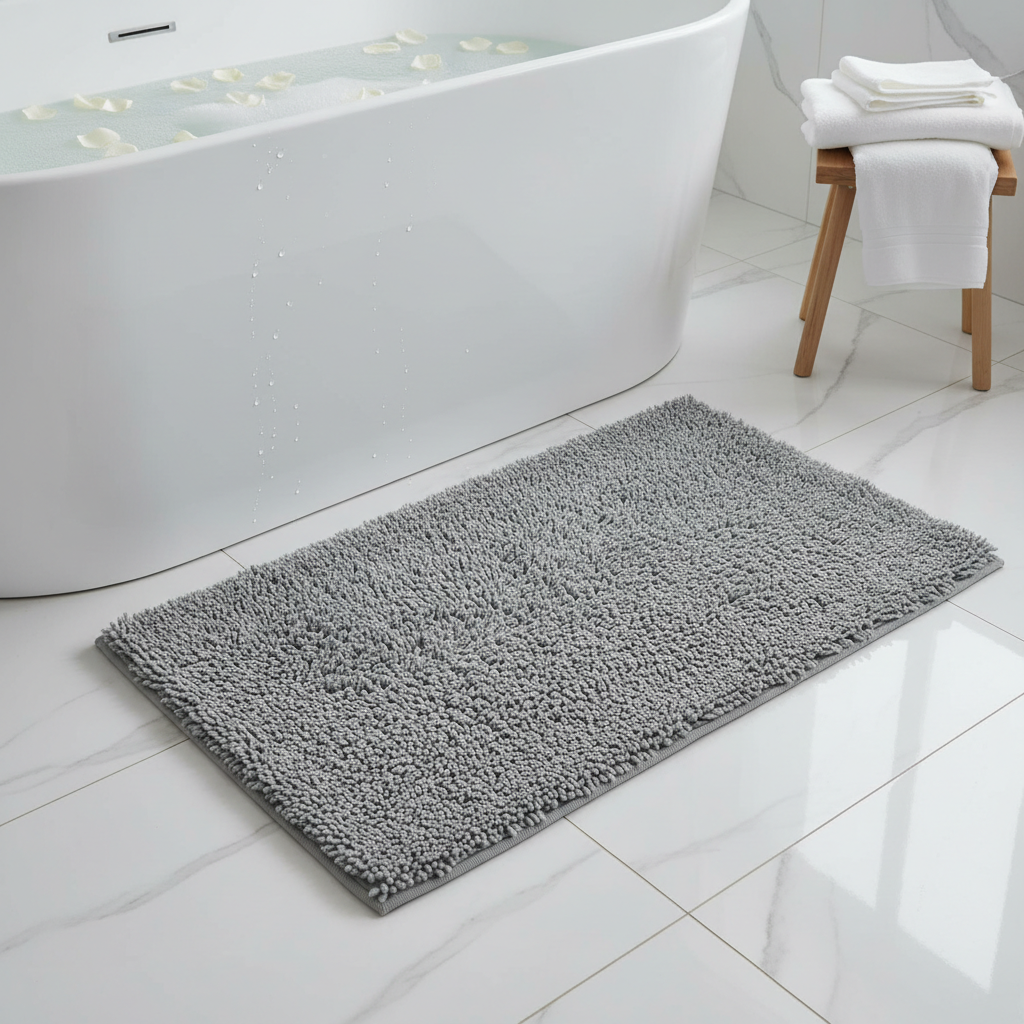 Bath mat texture detail