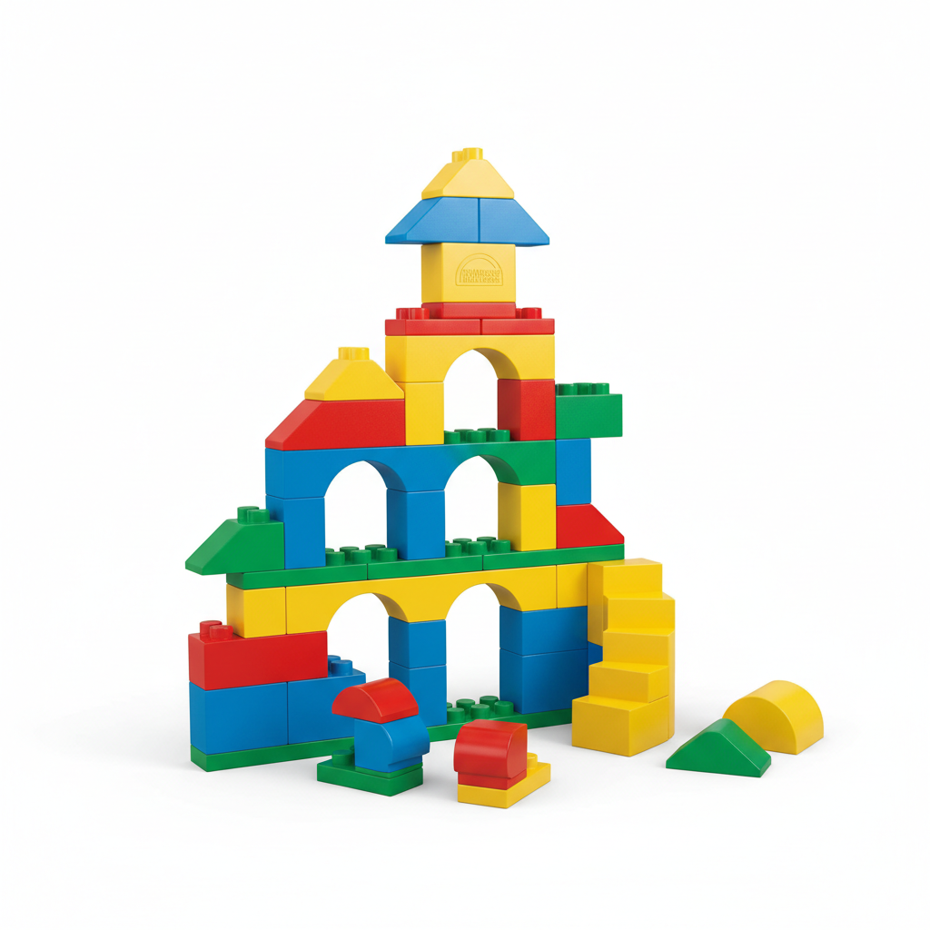 Building blocks colorful detail
