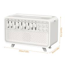 4 in 1 HIFI Bluetooth Speaker LED White Noise Speaker White Noise Sleep Aid Night Light Humidifier Machine with 8 Nature Sounds