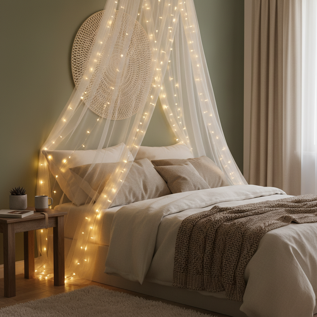 LED fairy string lights warm glow
