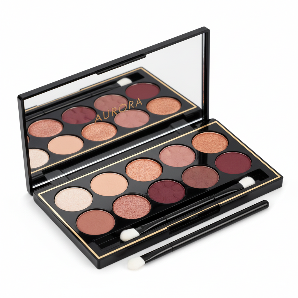 12 shade eyeshadow palette open