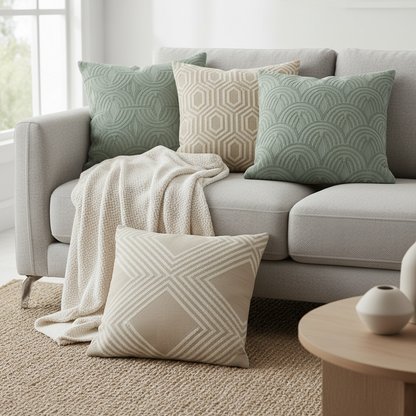 Decorative throw pillow covers set