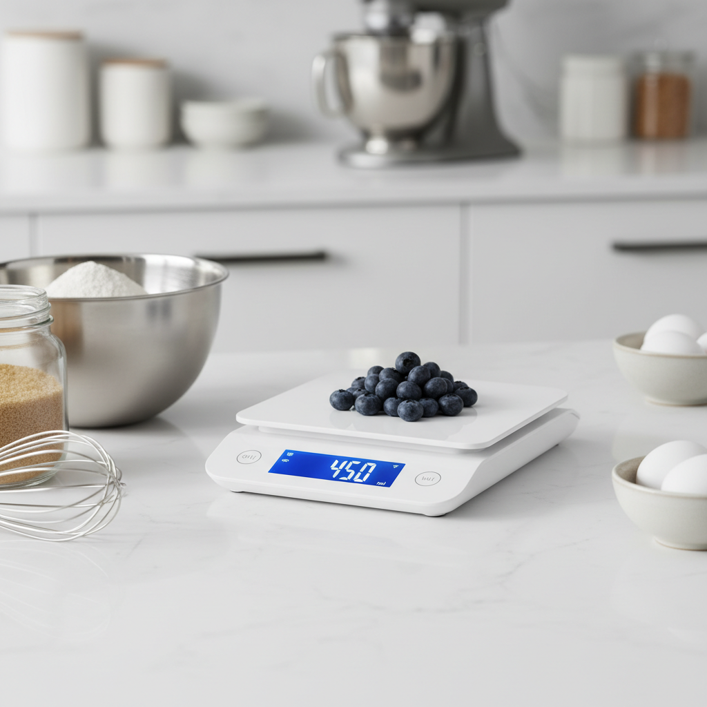 Digital kitchen scale detail