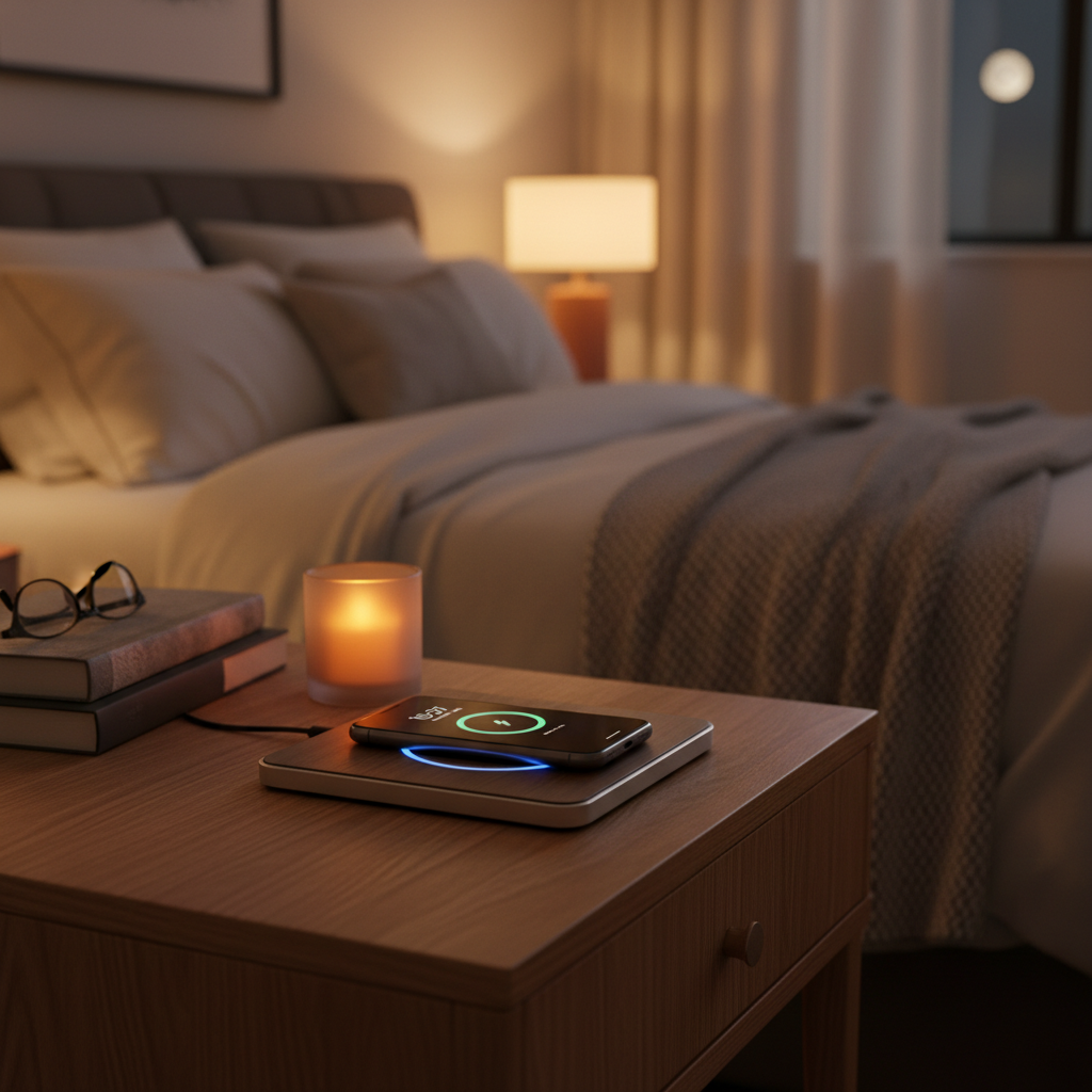 Phone charging on wireless pad