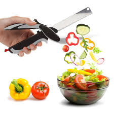 Kitchen Scissors Food Chopping Shears 2 in 1 with Built-in Chopping Board for Vegetables Fruits Meat Poultry Dishwasher Safe